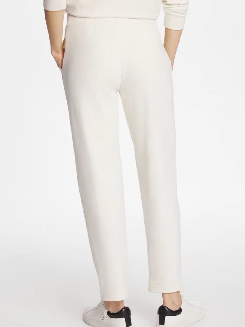 NWT Chico’s Zenergy Soft Waffle Tapered Ankle Pants | Cream Size 0 - Picture 2 of 8